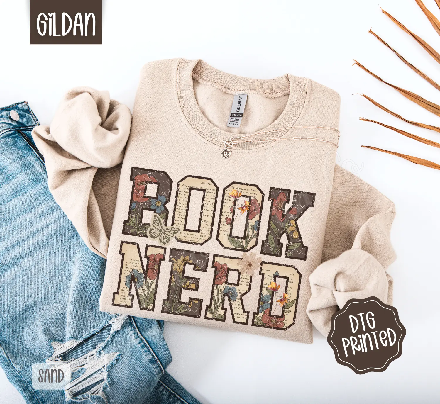 Book Nerd Sweatshirt, Trendy Women's Reading Sweater