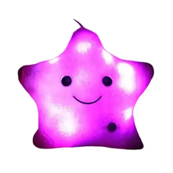 SpaceBuddy Bright Stress Relief Star Plush Toy - Cute Stuffed Animal, Soft Huggable Collectible, Unisex Glow-in-the-Dark USB-C Charging Toy for Video Games Setups, House Decoration