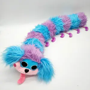 Long Blue & Purple PJ Pug-a-Pillar Plush Poppy Playtime Horror Game Toy