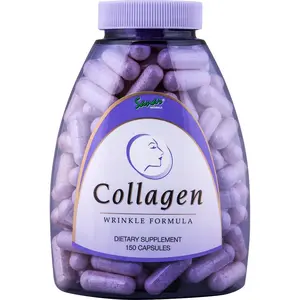 Collagen Wrinkle Formula, 150 Capsules - Supports Hair, Nail, Skin, Joint & Bone Health - Vitamin C, Vitamin E, Hydrolyzed Collagen for Women Beauty Supplement - Grass Fed, Non-GMO