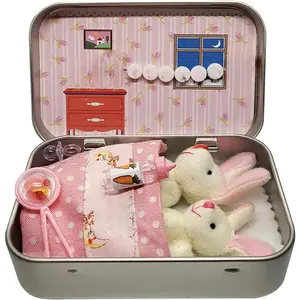 Little Pocket Bunny Decorative Boxes, Easter Basket Stuffer, Easter Gifts for Kids, DIY Pet Bunny Adoption, Easters Baskets Decorative Boxes