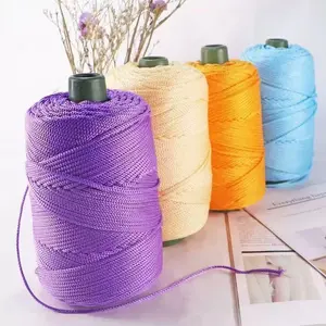 200m 3mm Summer Ice Yarn Cooler Touch - DIY Crochet Thread for Bags Hats Shoes Crafting Accessories