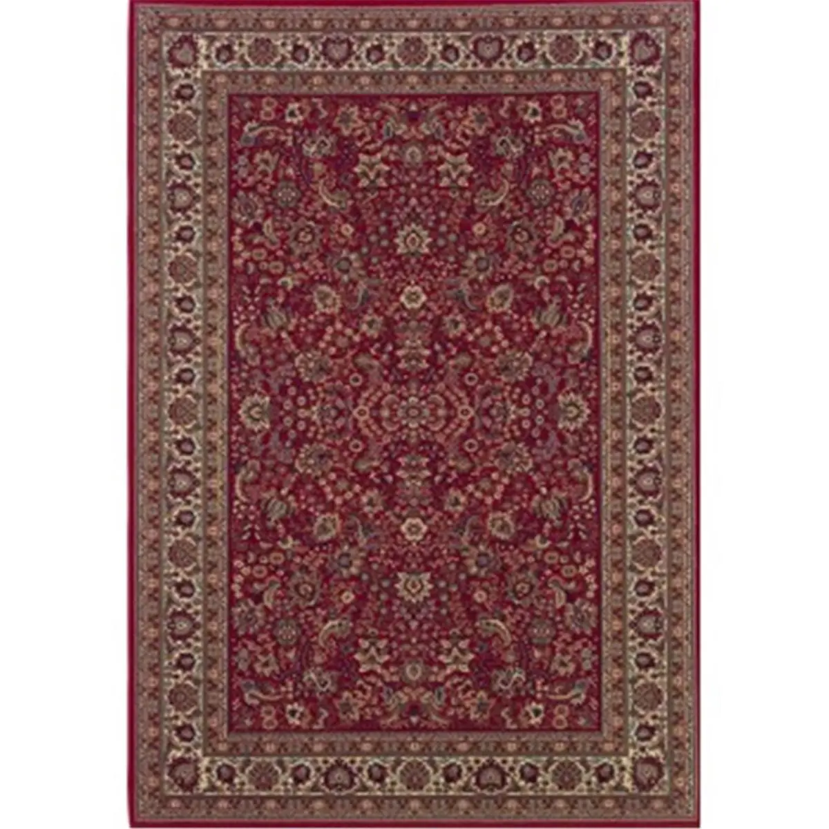 212 MAIN Oriental Weavers Ariana 113R3 Machine-Woven Indoor Use Traditional Warm Tones 4x6 Rectangle Carpet - Red/Ivory Polypropylene, Woven Construction