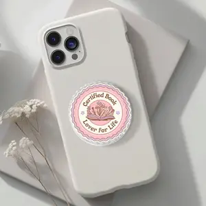 Floral Book Lover Phone Grip, Reader MagSafe Stand