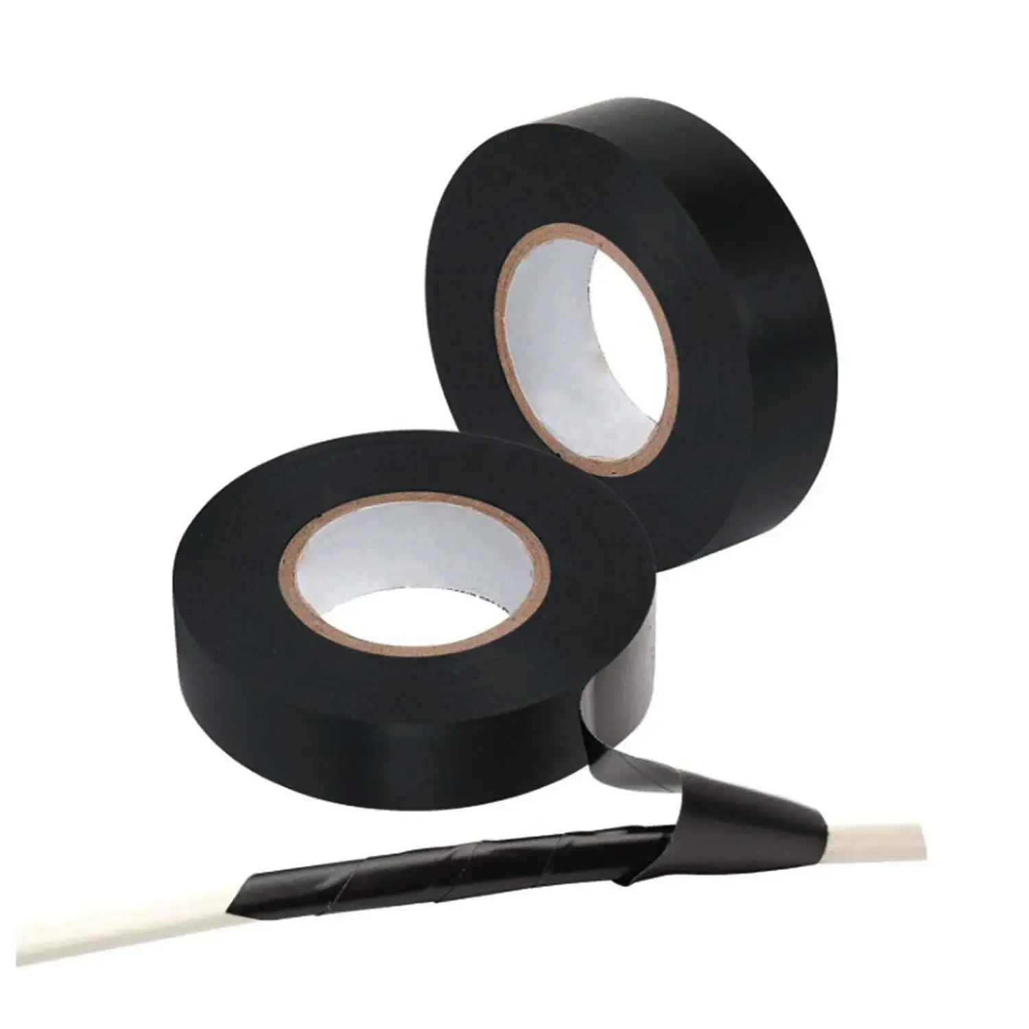 Black Electrical Tape 3/4 in x 66ft, PVC Insulation Tape, Flame Retardant & Weather Resistant, Heavy Duty for Professional Wiring, Automotive, and Household Repairs