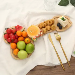 16-Inch T-Shaped Solid Wood Aperitif & Charcuterie Board - Funny Cutlery Included Cheese/Meat Platter, Unique Housewarming/Bachelor Party Gift for Women
