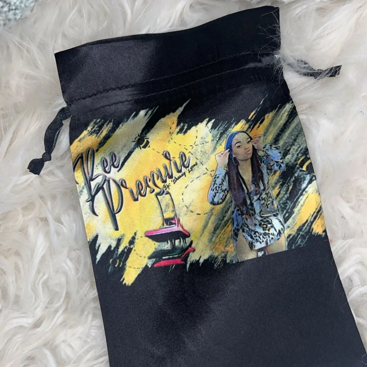 Custom Satin Drawstring Bags for Business or Special Occasions - Reusable