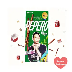 LOTTE Pepero Almond Chocolate Stick Snack - Korean Favorite, Stray Kids Official Merch, 32g [Shipped With Random Outer Packaging]