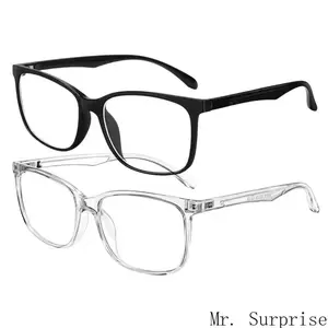 Blue Light Blocking Non-Prescription Glasses for Men-Women, Anti-UV Ray Eyewear, Bendable Color-Tinted Frames for Computer Gaming Use, Blue Lights Glasses, Bendable Non-Prescription Glasses