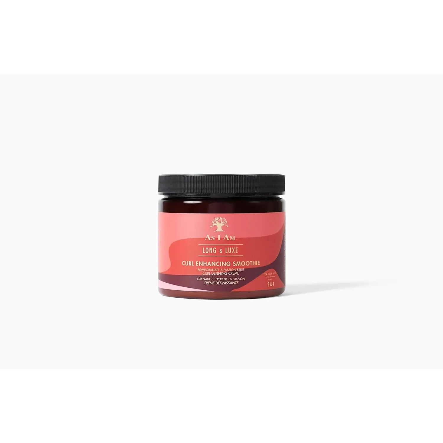 As I Am Long and Luxe Curl Enhancing Smoothie Hydrating Haircare Cream (16 oz) - Unisex Lightweight Gentle Coil Definer, Biotin-Infused Moisturizer for Curly Hair Wash-and-Gos, Pomegranate Passion Fruit, Longer Hair, Natural Bouncy Curls, Natural Curls