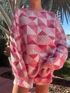 Gemma Quilted Patchwork Sweatshirt Gemma Quilted Patchwork Sweatshirt