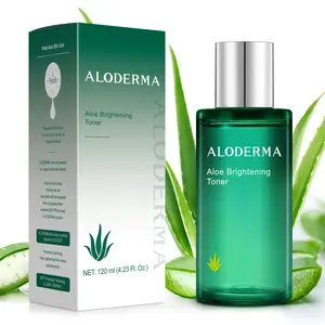 ALODERMA Aloe Brightening Face Toner - Made with 88% Organic Aloe Vera Juice, Hyaluronic Acid & Niacinamide for Bright, Glowing Skin, 4.2oz