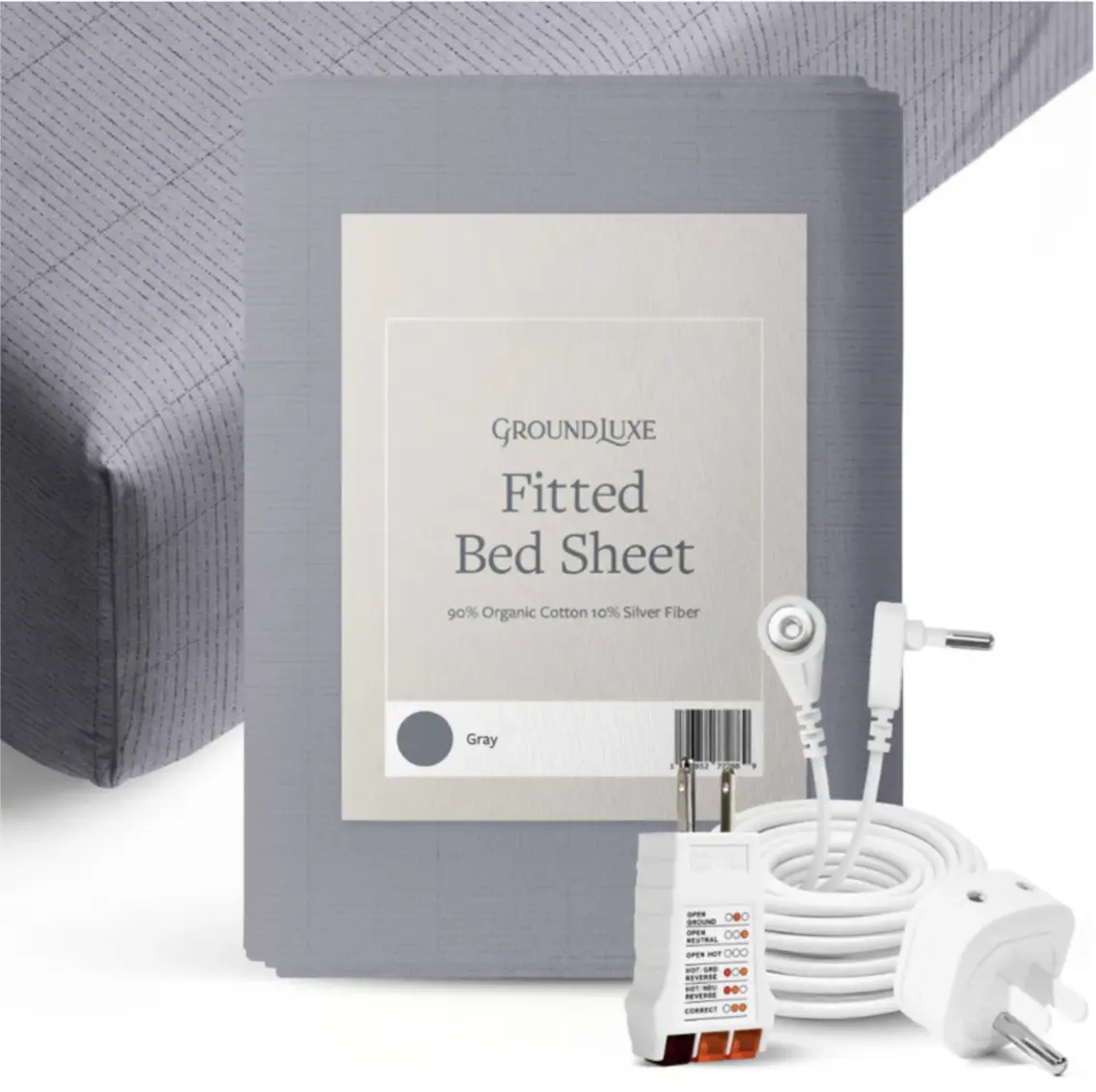 GroundLuxe Organic Fitted Grounding Sheet GroundLuxe Organic Fitted Grounding Sheet