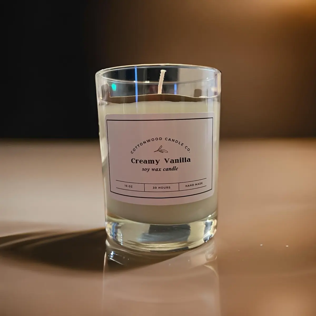 Creamy Vanilla wax candle