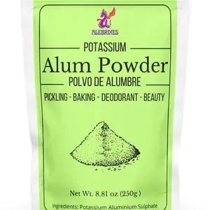 Alebrixes - Alum Powder 250 gr (8.8 oz) | Polvo de Alumbre - Polvo para encurtidos | Granulated Potassium Alum Powder - Pickling Powder | Imported from Mexico