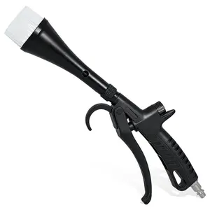 KEENTECH Tornado Car Cleaning Gun with Detailing Dusting Brush, Pro Auto Detailing Tool for Interior & Exterior Deep Cleaning, Air Blower Gun for Quick Dust & Dirt Removal, Uses Air Compressor