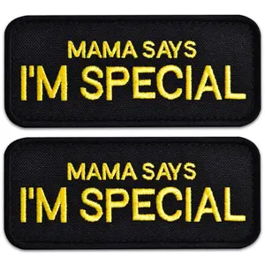 2-Pcs Set Mama says I'm special Tactical Patch Embroidered Patches for Military Vests