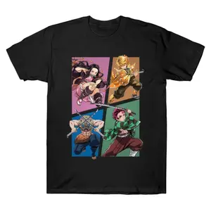 Oversized demon slayer Tee Graphic T-Shirt Streetwear Holiday Wear y2k cotton fashion Streetwear Lover Gift Top Trending