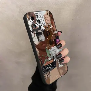Black Girl Pattern Phone Case, Anti-drop Cellphone Protective Case, Total Protective Shockproof Mobile Phone Cover for iPhone