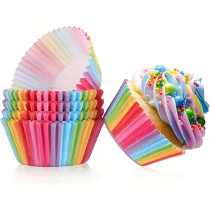 150 Colorful Cupcake Liners, Standard Size Baking Cups, Designed for Decorating Cupcakes, Made from Oil-Resistant Paper, Suitable for Muffins And Packaging, Perfect for Birthday, Wedding, Or Baby Shower Celebrations
