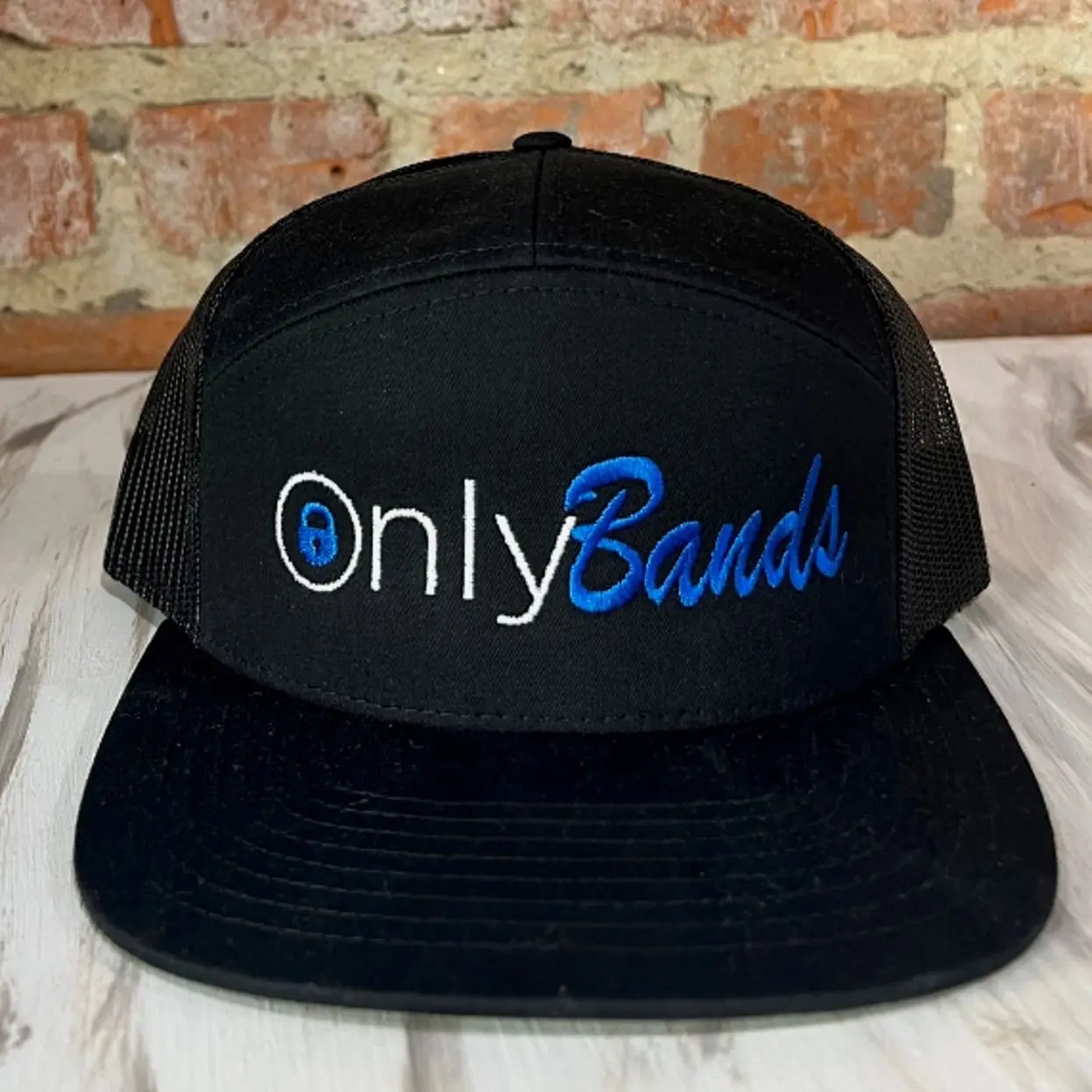 Funny Onlybands Embroidered Hat | Band Director Gift | Music Lover Baseball Hat | Embroidered Mesh Snapback | Concert Band Cap | Adjustable Flat Bill Hat | School Band Gift | Unisex Casual Hat | Musician Outdoor Cap | Funny Statement Hat