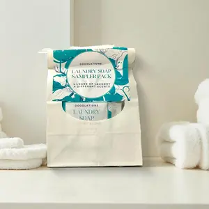 Doodlations Powder Laundry Detergent Sampler Pack - 4 Loads of 1-ounce Samples for Try-Size Laundry Adventures & Gifting