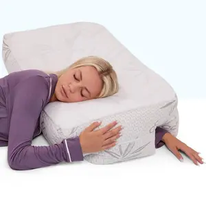 Wife Pillow - Arm & Body Position Bed Pillow - Bamboo Shell & Cooling Shredded Memory Foam Filled Pillow