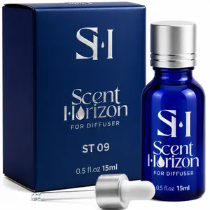 Santal ST09 Hotel Scent Diffuser Oil | 0.5 Fl oz (15 ml) - Waterless Diffuser Oil Refill & Highly Concentrated Fragrance Oil, Diffuser Oil Scents Luxury, Hotel Oil Diffuser