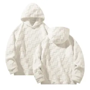 Men's Autumn Textured Fleece Hooded Pullover Hoodie/Jumper, Long Sleeve Hooded Design Casual Menswear Top