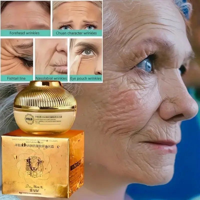 Luxury Korean beauty cream containing placenta extract, collagen, DNA, niacinamide, and centella asiatica. Corrective and firming face cream, suitable for both men and women, moisturizing and hydrating, targeting wrinkles, fine lines, and crow's feet, sui