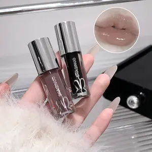 1pc Smooth Lightweight Glossy Lip Gloss, Nonstick Lipgloss, Lip Glaze, Glass-Like Finish, Moisturizing Non-Sticky, Colorful Non-Crease, Christmas Halloween Thanksgiving Gift