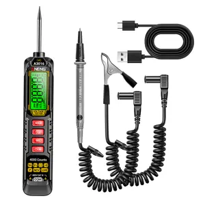 0.5V-600V Multimeter,AC/DC Automotive Test Light,Rechargeable Buzzer Circuit Tester with Sharp Probe,Polarity Indicator Light, Continuity Voltage Fuse Tester Pen with Alligator Clip for Sedan, SUV, RV