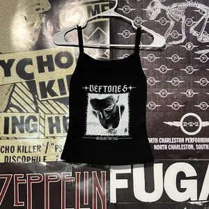 Deftones black baby tank