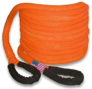 BILLET4X4 U.S. Made 1 inch X 25 ft Football Orange Safe-T-Line Kinetic Recovery Rope (4X4 Vehicle Recovery)