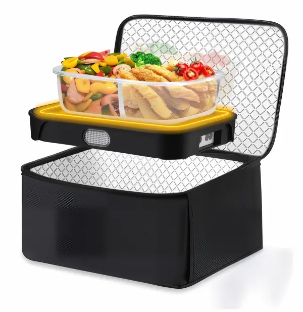 Portable Compact Meal Storage Container with Warm Retention Function, Multi-Scenario Daily Meal Carry Box for Car, Truck, Office, Home, Outdoor Travel, Practical Daily Gift with Carry Bag