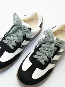 Lace Trim Shoelaces, Fashionable Shoes Laces for Women's Sneakers, Casual Shoes Accessories for Daily Wear