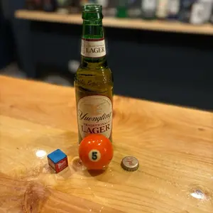 Number 5 Pool Ball Bottle Opener