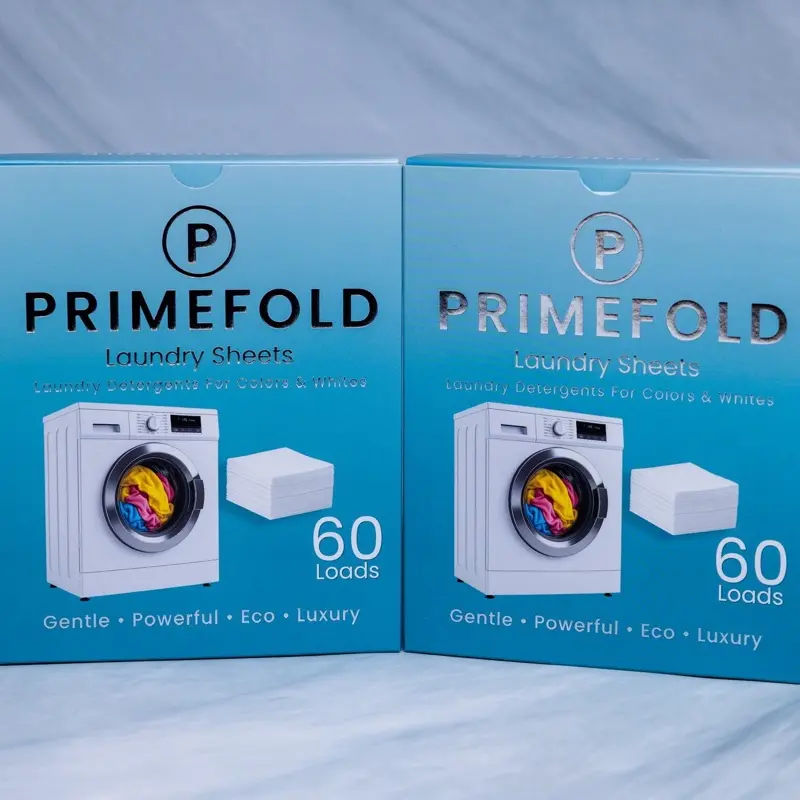 PrimeFold Laundry Sheets, Eco-Luxury Laundry Detergent Sheets (60 Washes)