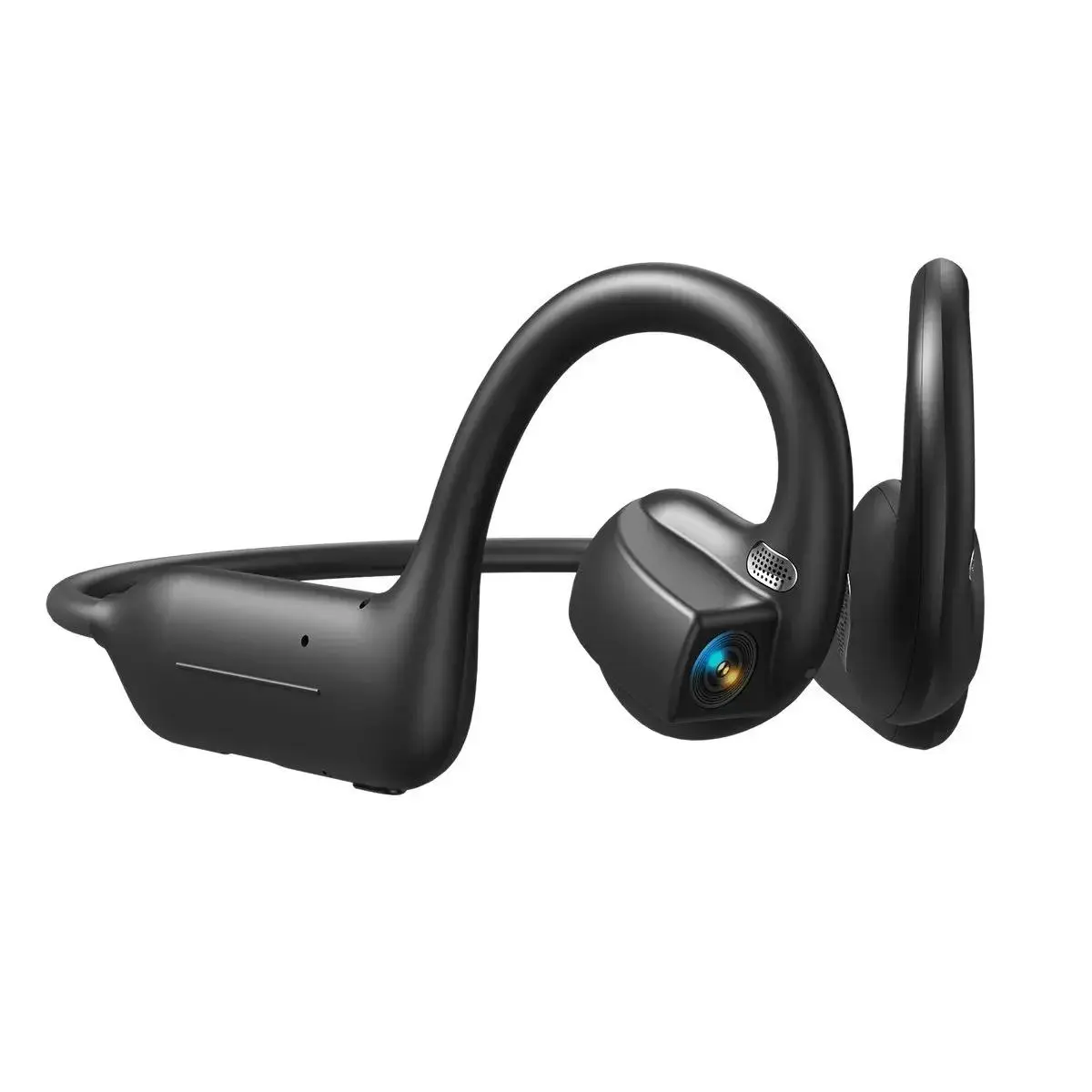 AI Camera Earbuds - Electronic Open-Ear Headset with Air Conduction Audio, Hands-Free Photo/Video Recording, Calls, 160+ Language Translation, Bluetooth Connection, Compatible with iOS & Android