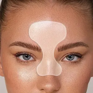 1pc Facial Trainer Patch Reusable Silicone Skin Nose Forehead Patches, Portable Gentle Skin Care Strips for Overnight, Individual Care Beauty Accessories for Skin Maintenance