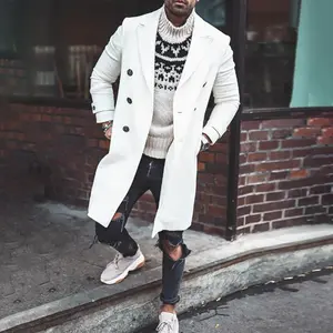 Men’s 2021 Autumn–Winter Wool Coat/Trench Coat (Wool Material Jacket)