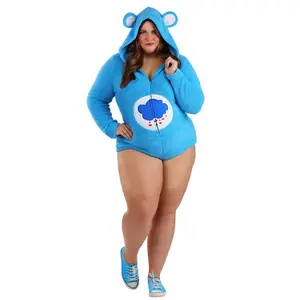 Plus Size Care Bears Grumpy Bear Romper Costume for Women