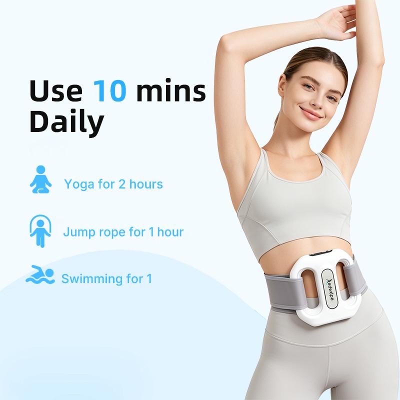 Portable wireless electric massager, fascia massage ring, USB charging, three modes, compact and lightweight, multiple massage methods, suitable for use before, during and after exercise