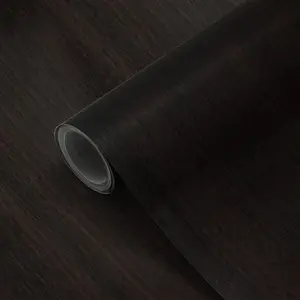 Wood Grain Contact Paper Dark Brown Walnut 16"x118" Wood Peel and Stick Wallpaper Waterproof Self Adhesive wallpaper Table Sticker Cover Wood Vinyl Wrap for Walls Countertop Desk Table Cabinets