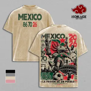 Mexico 86 70 26 United World Football Tour 2026 Vintage Washed Soccer T-Shirt, Retro Axolotl Futbol Graphic Tee, Oversized Heavyweight Cotton Streetwear, Mexico Football Fan Shirt, Sports Aesthetic Gift Merch Apparel