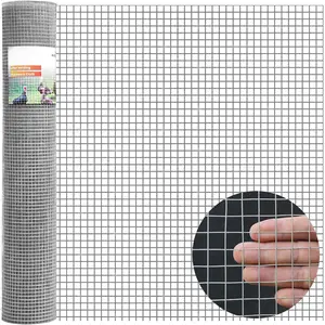 Hardware Cloth 1/2inch 19 Gauge Galvanized Welded Cage Wire Fencing Roll Mesh toprotect Chicken Flock 50FT (16In*50FT)