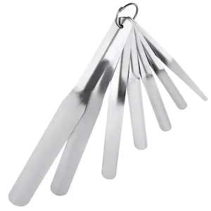 Caulking Spatula Tool Kit, 7 count Stainless Steel Multi Purpose Caulking Tools, Scraper  Widths 3/8" to 1-1/2", Suitable for Kitchens, Bathrooms, Windows