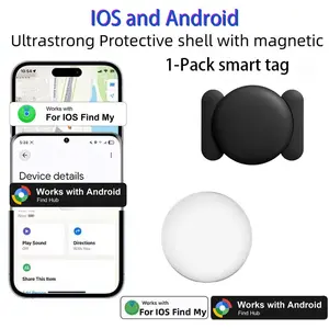 1/3/5PCS Dual System Global Tracker for iOS and Android, Magnetic Case, No Monthly Fee, Replaceable Battery, for Car, Bike, Motorcycle, Backpack, Luggage