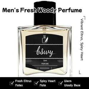 50ml Daily Wear Men's Scent｜Fresh Mineral｜Aromatic Woody｜A Journey from Juicy Top to Dry Smoky Base