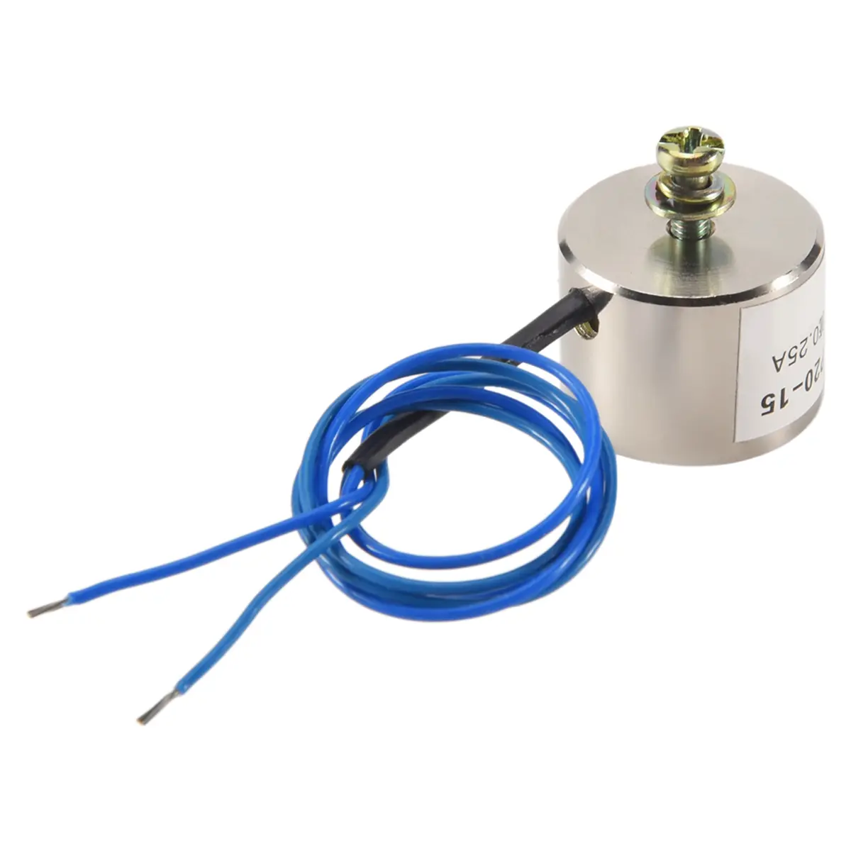 12VDC Solenoid Magnet - 2.5Kg/5.5LB 20x15mm Electric Lifting Sucking Disc, 19cm Single Unit for Game Machines, Auto Door Locks, Home Appliances, Metal Parts